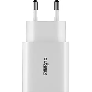 МЗП блочок 12W 2USB-A 12WAC white Globex UA UCRF, фото 1