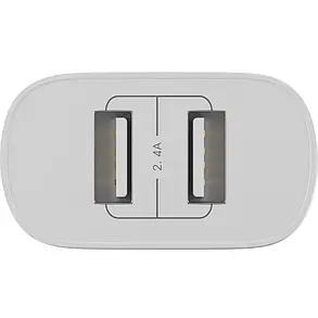 МЗП блочок 12W 2USB-A 12WAC white Globex UA UCRF, фото 2