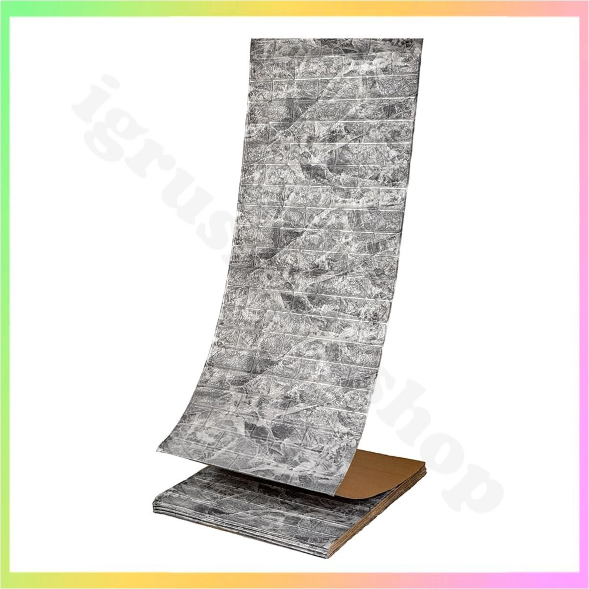 Самоклеюча 3D панель чорний мармур рулон 19600x700x3 мм для стін стелі декор інтер'єр ремонт, фото 1