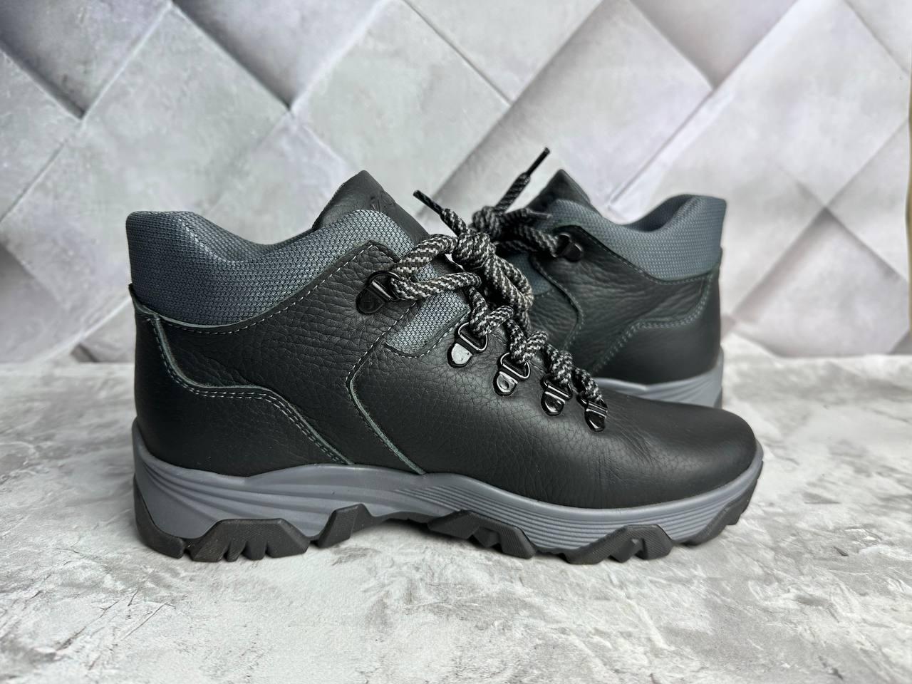 Зимові підліткові черевики з натуральної шкіри 080 (37р), фото 1