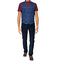 Джинси вельветові Wrangler 100% cotton Dark Blue, фото 4