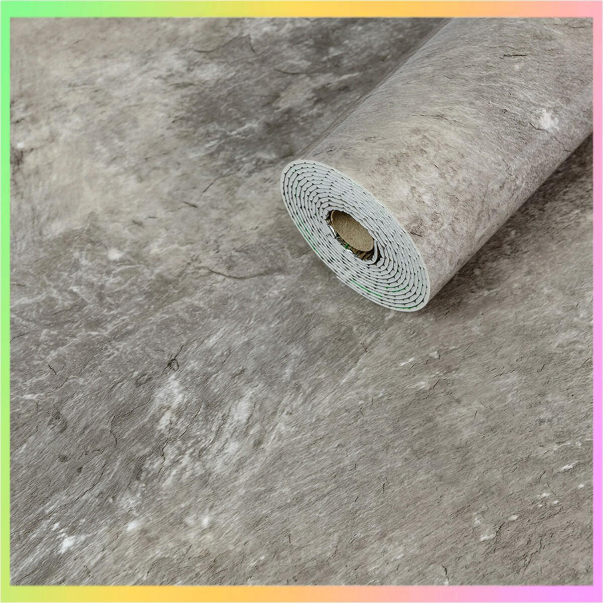 Вінілова плитка, що самоклеїться, для стін і підлоги 60х300 см сірий мармур глянець вологостійка для інтер'єру рулонний матеріал, фото 1