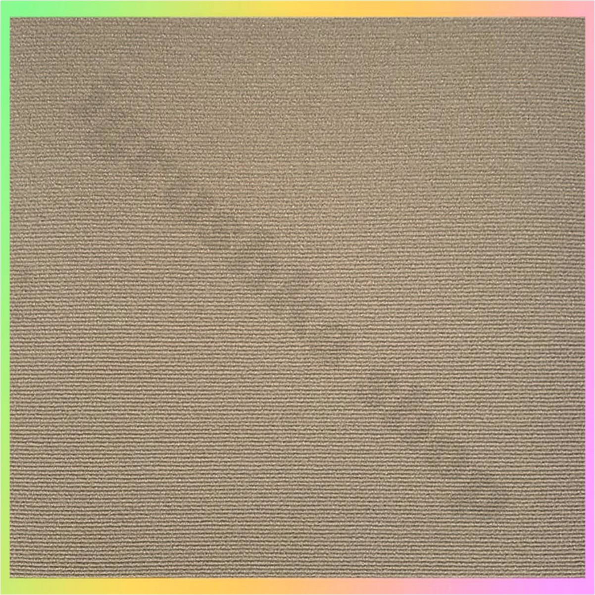 Ковролінова плитка самоклеюча бежевого кольору 60х60 см для підлоги стін житлових комерційних приміщень, фото 1