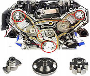 Набір фіксаторів розподільного валу ГРМ VW AUDI 2.7 3.0 4.0 4.2 V6 V8 TDI (VAG) KD12519, фото 5