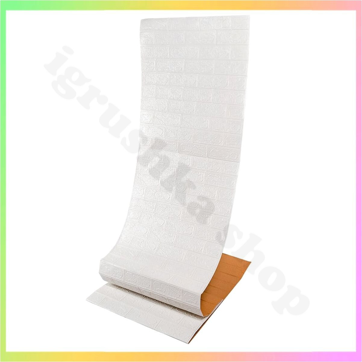 Самоклеюча 3D панель під цеглу в рулоні 19600х700х2мм для стін декору інтер'єру оздоблення квартири будинку офісу, фото 1