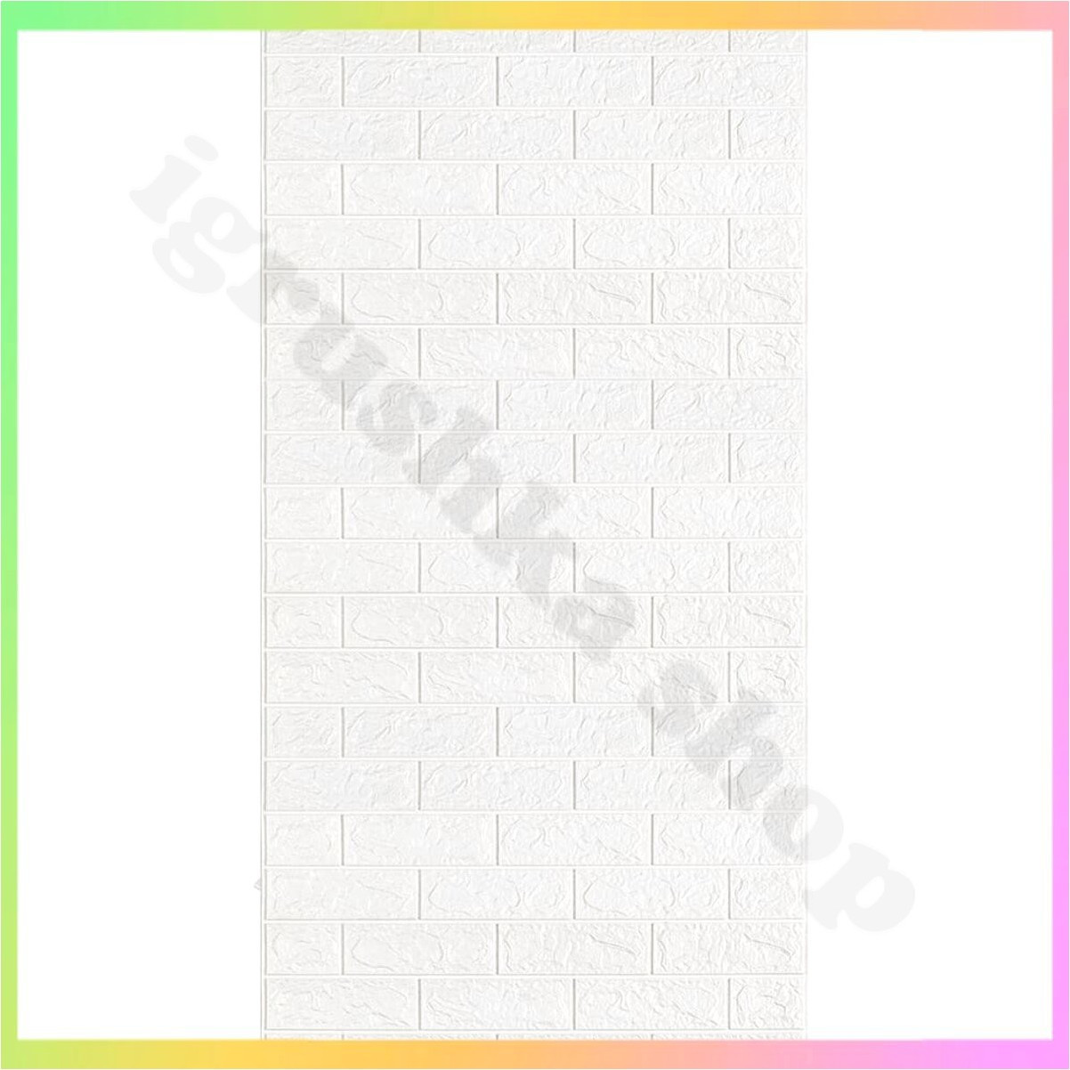 Самоклеюча 3D панель біла цегла рулон 3080х700х2 см легкий монтаж декор стін інтер'єру спінений поліпропілен, фото 1