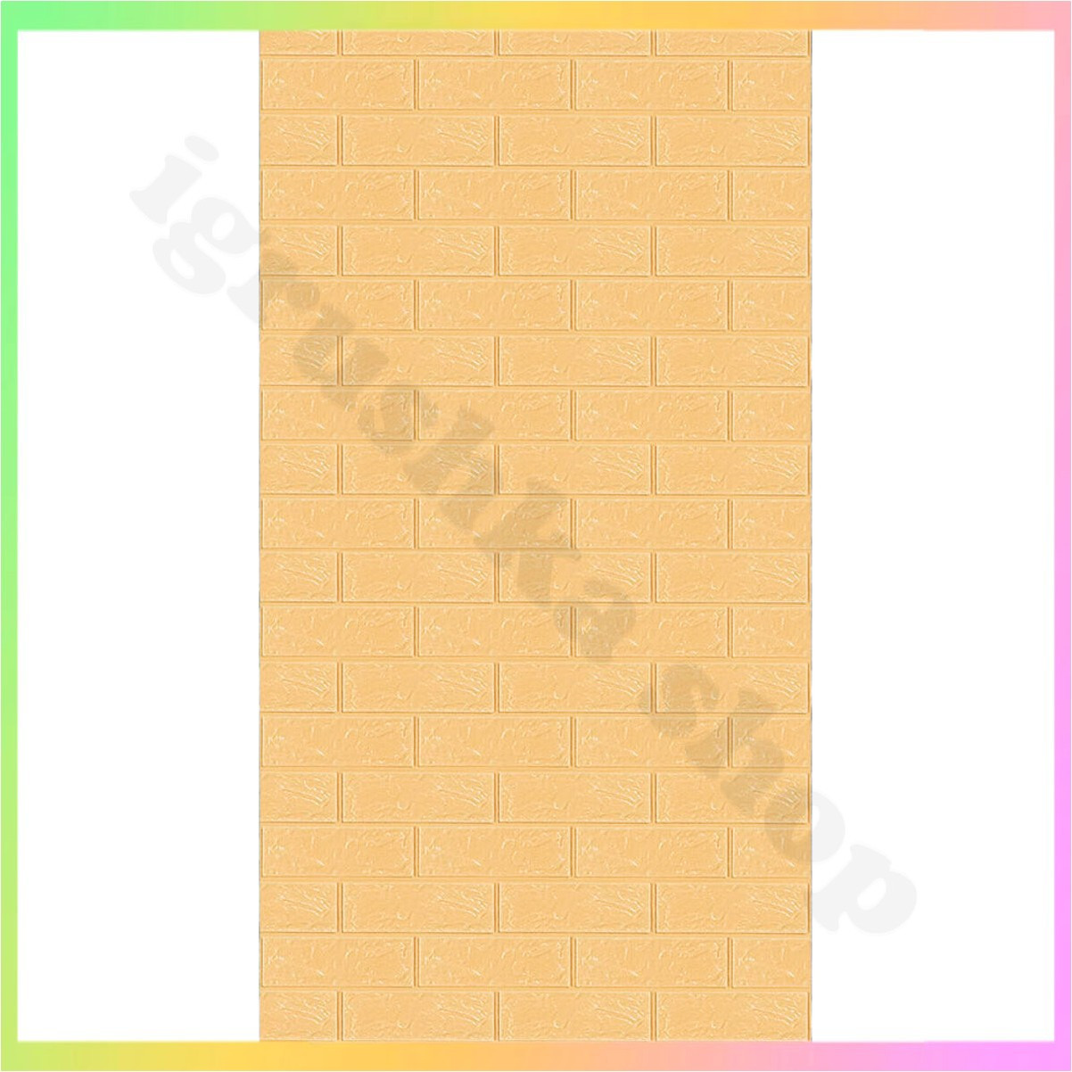 Самоклеюча 3D панель бежева цегла для стін рулон 3080x700x3мм легкий монтаж універсальний дизайн шумоізоляція вологостійкість, фото 1