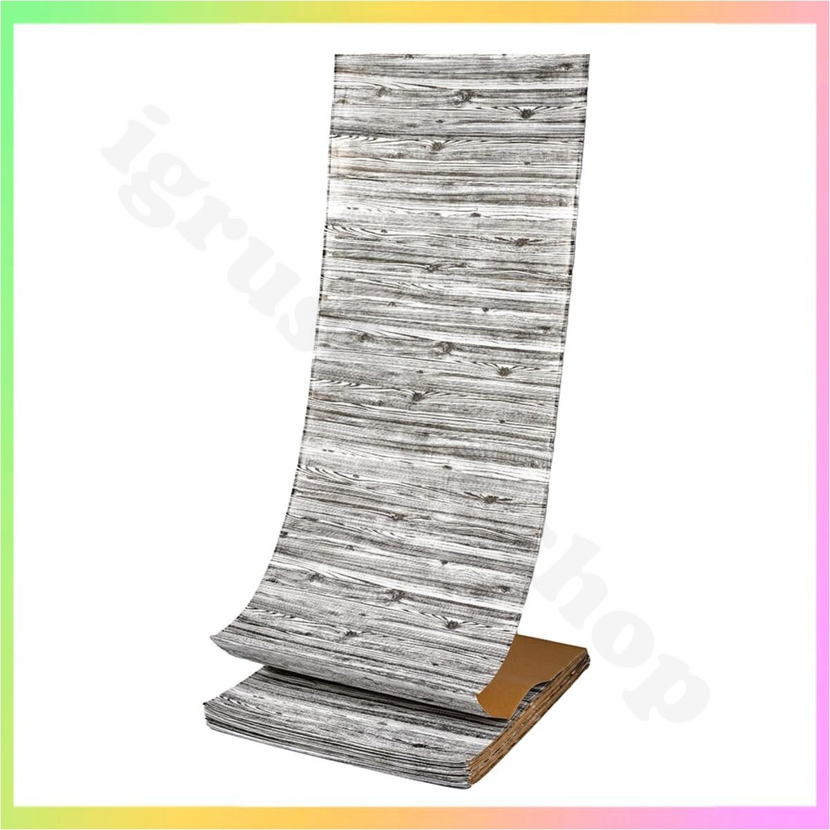 Самоклеюча 3D панель для стін Дерево Зебра рулон 19600х700х3 мм для декору інтер'єру без пилу та сміття, фото 1