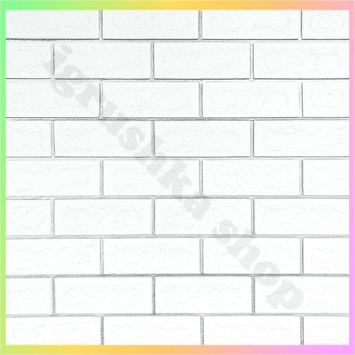 Самоклеючі 3D панелі для стін біла цегла зі сріблом 70х70 см декор інтер'єру прикраса інтер'єру, фото 1