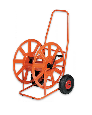 Візок для шланга довжиною до 280 м (діаметр 1/2" - до 280 м, 5/8" - до 233 м, 3/4" - до 140 м), накачані колеса, Bradas
