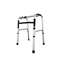 Ходунки алюмінієві складані крокувальні фіксовані регульовані за висотою (51х45х71-88, 2,8 кг)