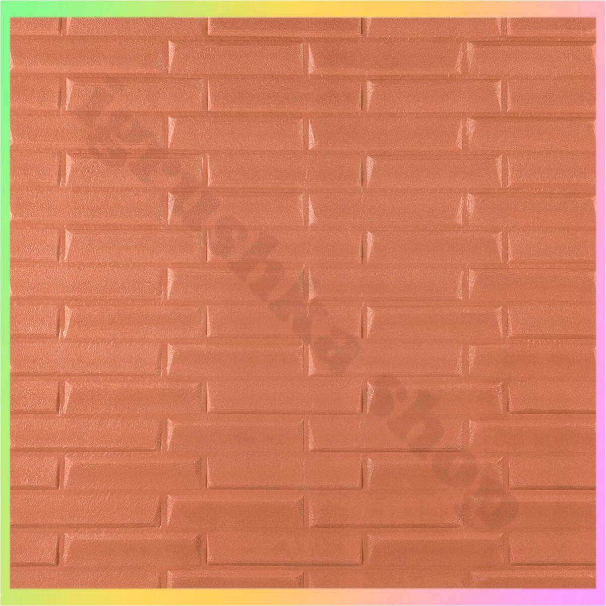 Самоклеючі 3D панелі для стін цегла 70х77 см Пудра легкі декоративні покриття для інтер'єру стінові панелі, фото 1