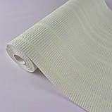 Шпалери вінілові на флізеліні 0.53 × 10.05 м Marburg 57229, салатові для спальні, вітальні, коридору, фото 2