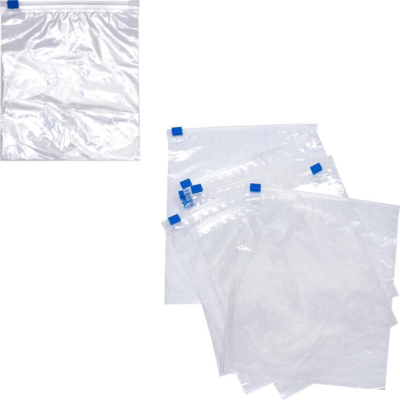 Пакети для заморозки з замком-слайдером Набір 25 штук розміром 17,8х20,3 см, фото 1