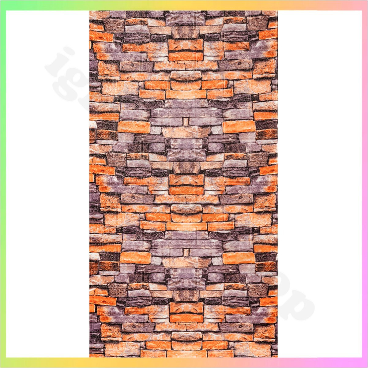 Самоклеюча панель 3D для стін піщаник рулон 308х70х3 см декор інтер'єр квартири офісу без пилу сміття, фото 1