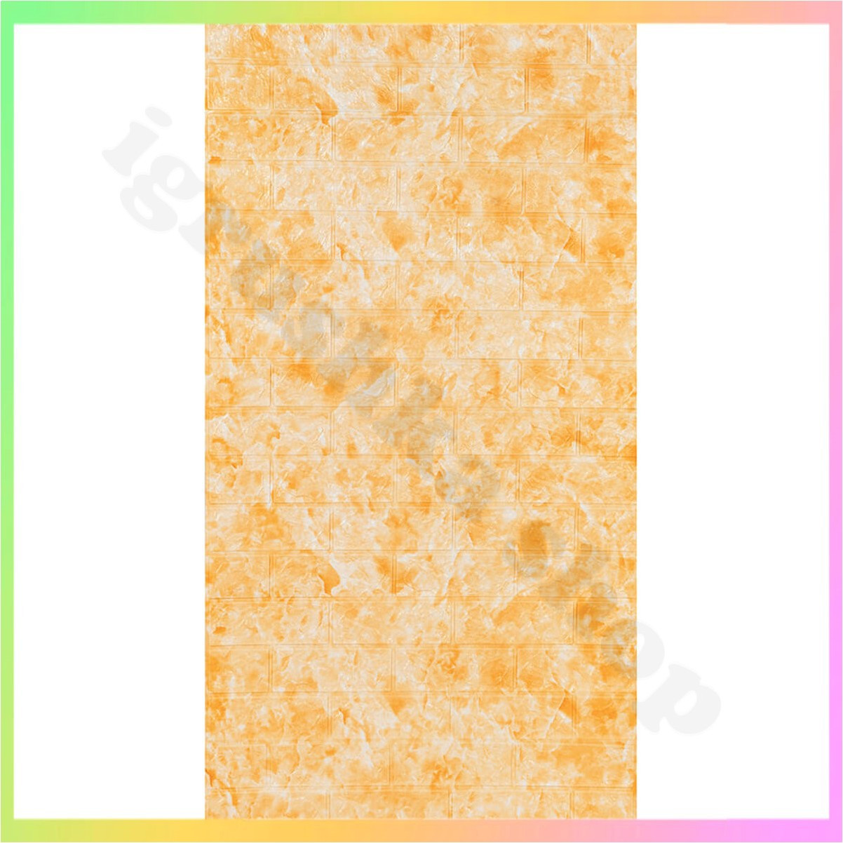 Самоклеюча 3D панель бежевий мармур рулон 3080x700x3 мм для стін оздоблення інтер'єру ремонт квартири будинку, фото 1