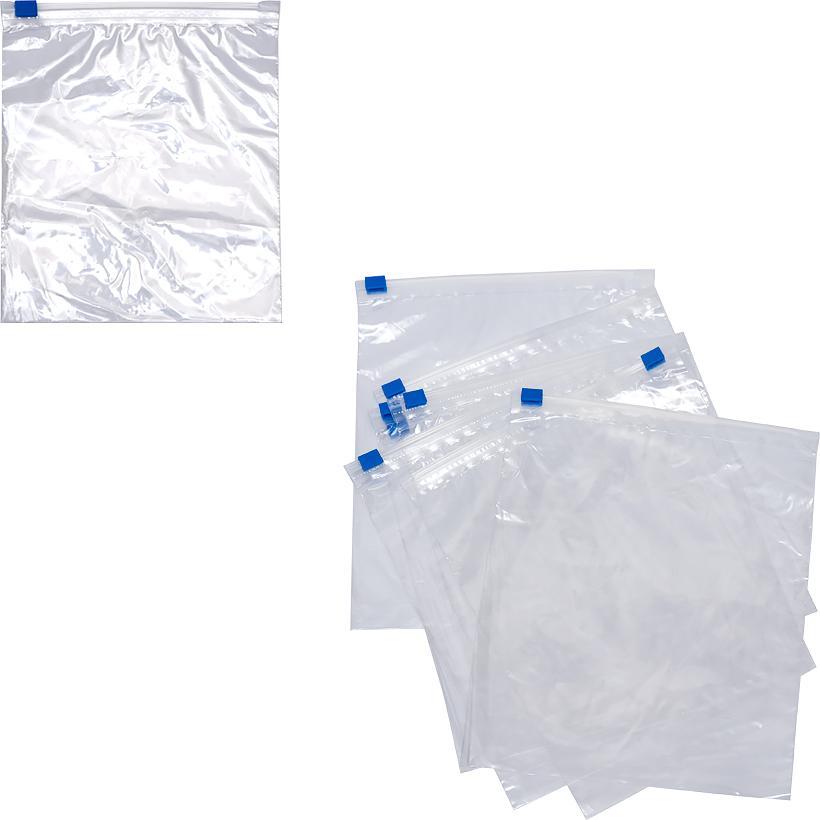 Пакети для заморозки з замком-слайдером Набір 25 штук розміром 20,3х25,4 см, фото 1