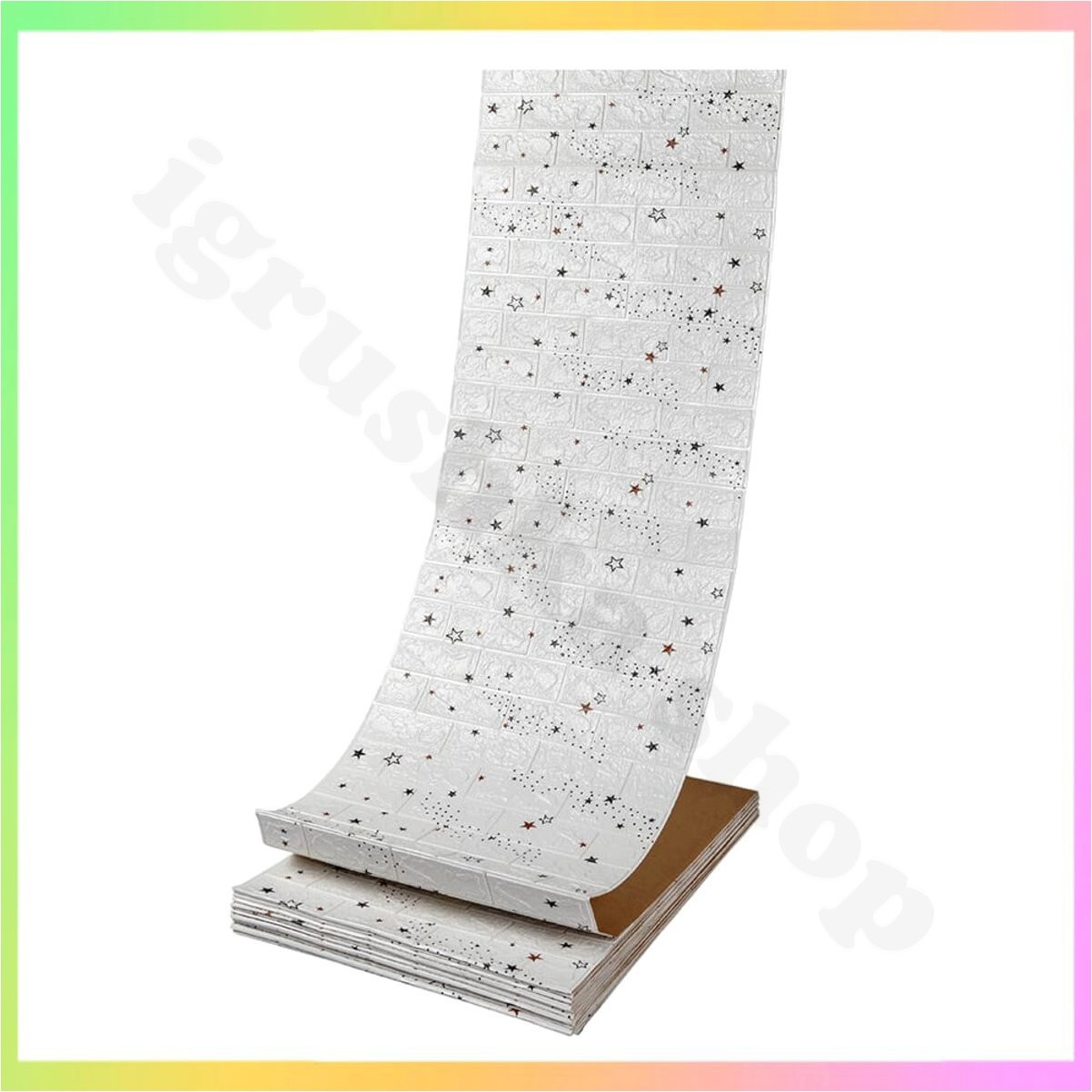 Самоклеюча 3D панель рулон 19600x700 мм універсальний дизайн для стін приміщень будинку та громадських місць, фото 1