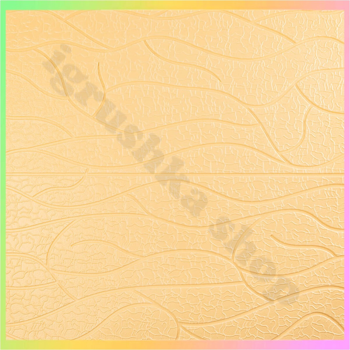 Самоклеючі 3D панелі для стін бежеві цегляний рельєфний візерунок легкі міцні 70х70 см декорування оздоблення інтер'єрів, фото 1