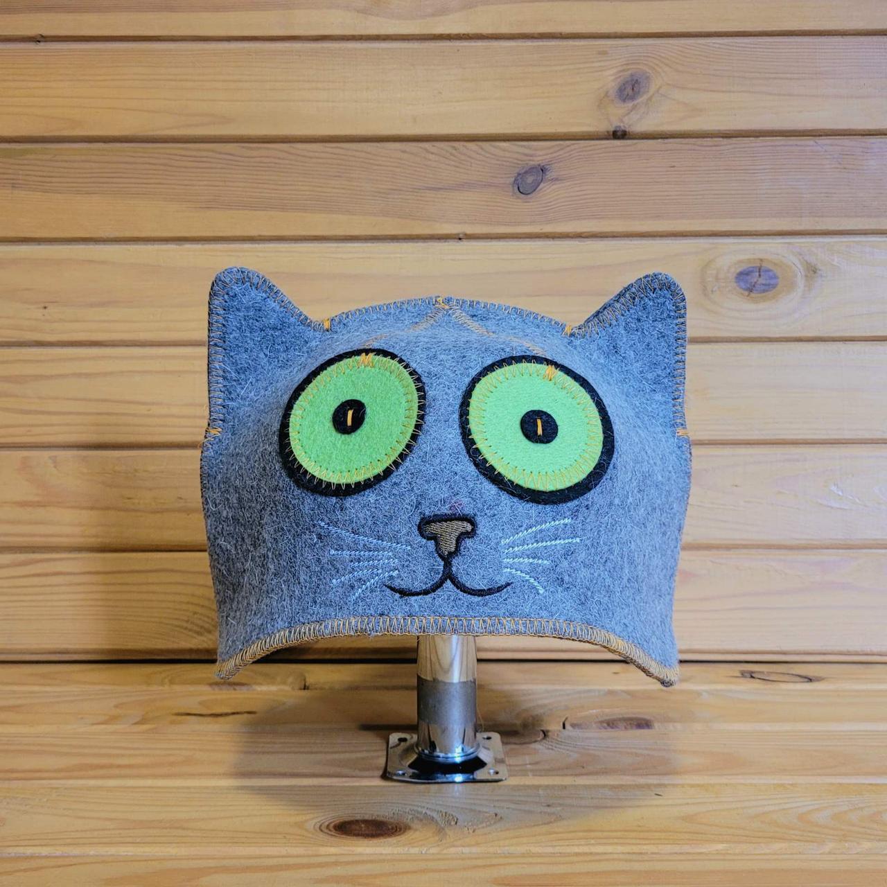 Шапка для сауни V3 "Котик Шотландський" войлок