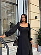 Сукня з костюмки Модель: 1531-239 Колір: чорний, блакитний, фото 10