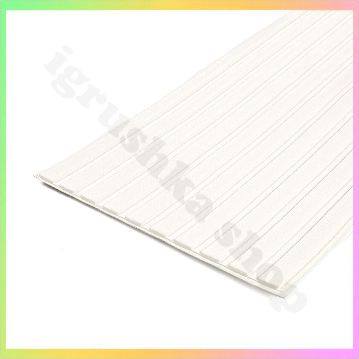 Самоклеючі 3D панелі для стін з поліпропілену біла рельєфна цегла декор інтер'єру 290х350х6 мм, фото 1