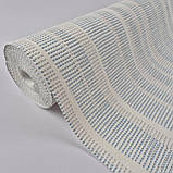 Шпалери вінілові на флізеліні 0.53 × 10.05 м Marburg 57228, молочні з блакитним для спальні, вітальні, коридору, фото 2