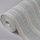 Шпалери вінілові на флізеліні 0.53 × 10.05 м Marburg 57228, молочні з блакитним для спальні, вітальні, коридору, фото 3