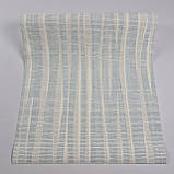 Шпалери вінілові на флізеліні 0.53 × 10.05 м Marburg 57228, молочні з блакитним для спальні, вітальні, коридору, фото 4