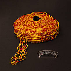 Сітка для риби 100/6/4 жовто-червона 2 м