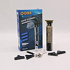 Акумуляторний тример для стрижки волосся + 3 насадки, CB-916 / Тример для бороди / Чоловіча машинка для волосся, фото 9