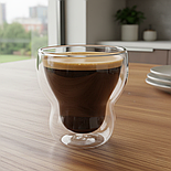 Набір склянок із подвійним дном Herisson 115 мл, 2 шт, фото 3