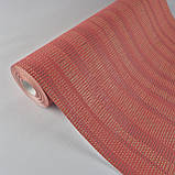 Шпалери вінілові на флізеліні 0.53 × 10.05 м Marburg 57227, теракотово-червоні для спальні, вітальні, коридору, фото 5