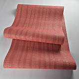 Шпалери вінілові на флізеліні 0.53 × 10.05 м Marburg 57227, теракотово-червоні для спальні, вітальні, коридору, фото 3