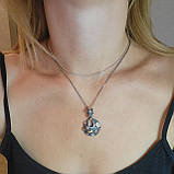 Кулон подвес из серебра с позолотой Италия, фото 2