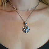 Кулон подвес из серебра с позолотой Италия, фото 3