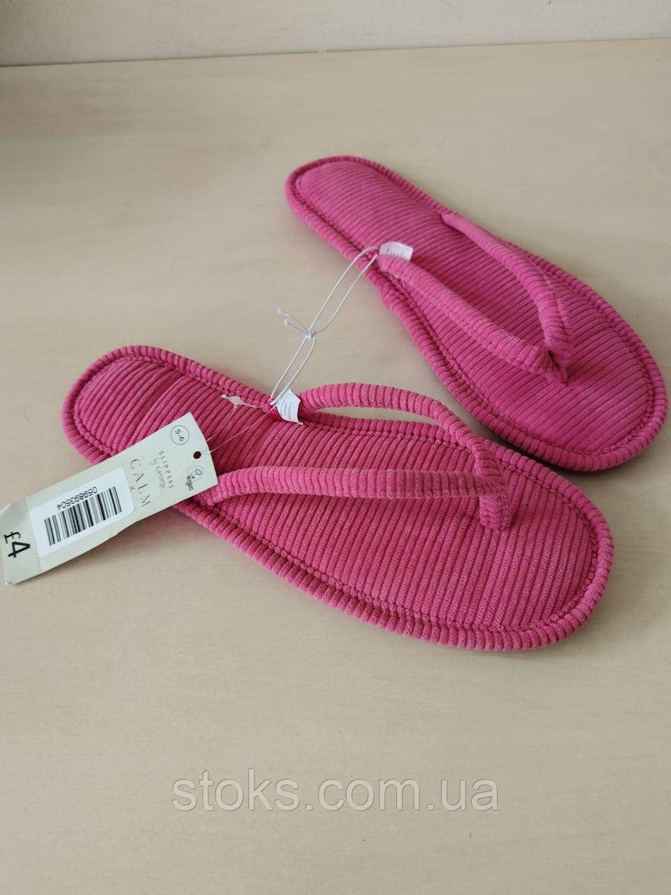 Жіночі домашні тапочки капці в'єтнамки Slippers by George 38-39 (устілка +-25,5-26см), фото 1