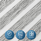 Самоклеючі тривимірні панелі для стін 680х670х5мм біло-срібні пористий поліпропілен декорування інтер'єру, фото 4