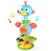 Яскрава пташка брязкальце спінер з присоскою іграшка розвиваюча дитині для сенсорного розвитку Прорізувач мелодії, фото 2