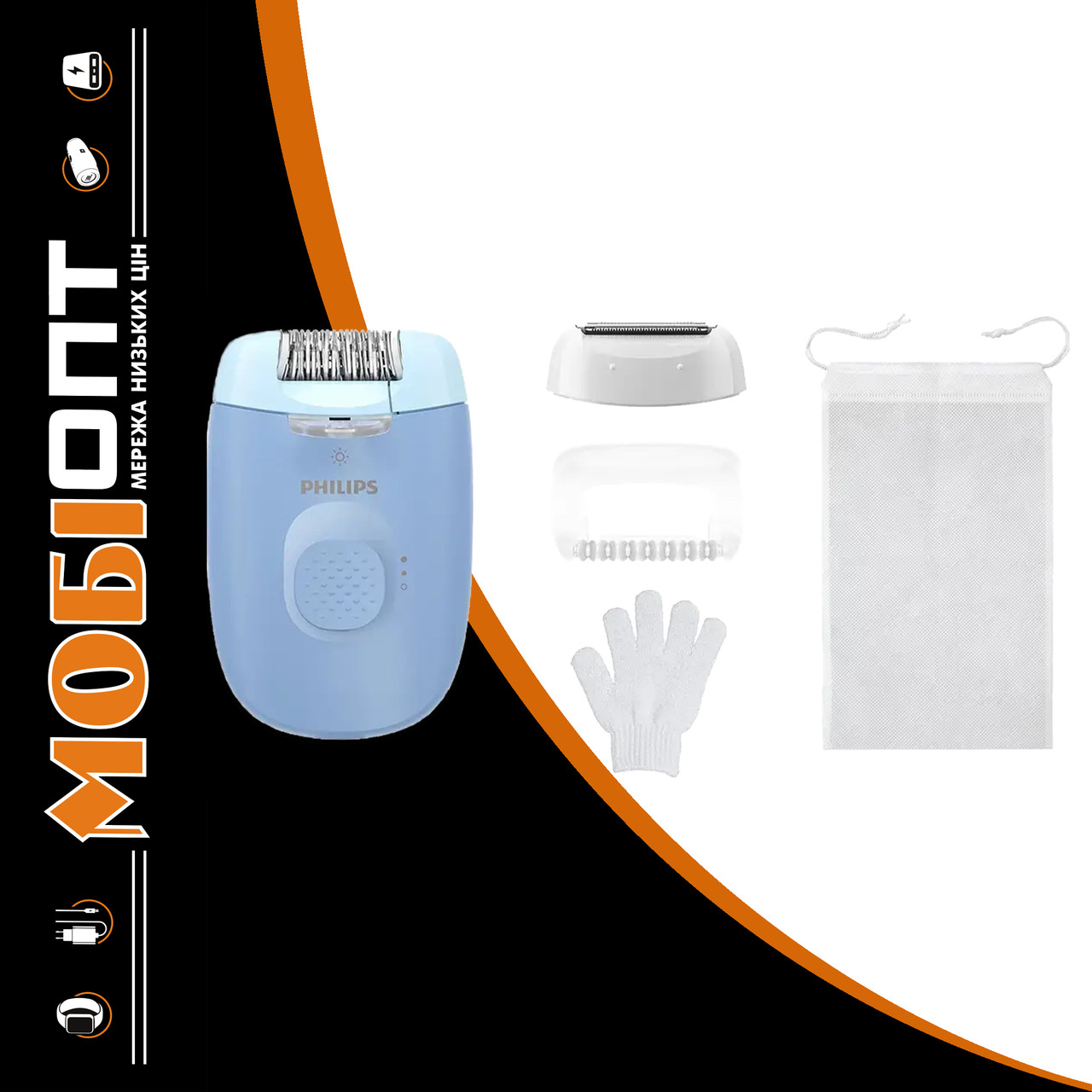 Епілятор Philips Series 4000 BRE247/00 Blue UA