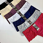 Жіночі бавовняні стрінги #3028 Biweier Мікс, фото 2