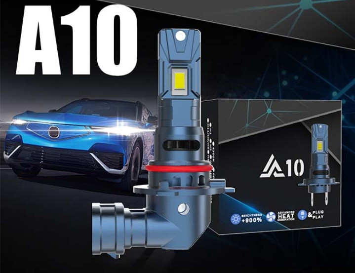 Світлодіодні Міні LED Luxor A10 лампи HВ3 HIR2 9005 CSP Корея 9-32В 80Вт 12000 Лм Canbus