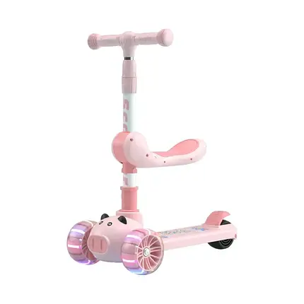 Самокат дитячий балансир 2в1 Avko 015 Pink, фото 1