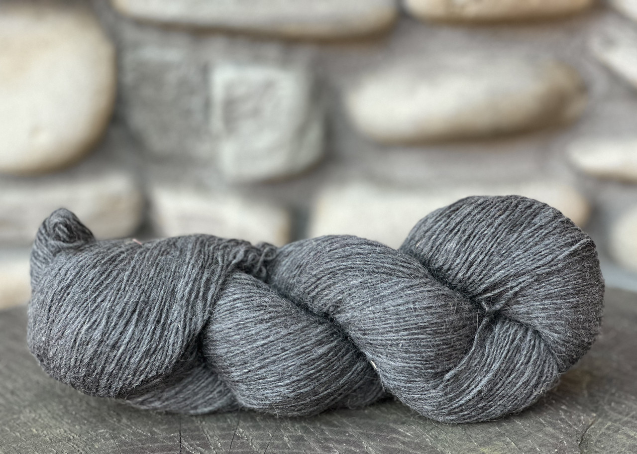 Пряжа Дундага  6/1 твідова однотонна (80% готланд 20% вовна), фото 1