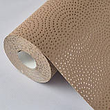 Шпалери вінілові на флізеліні 0.53 × 10.05 м Marburg 57220, коричневі для спальні, вітальні, коридору, фото 2