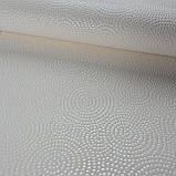 Шпалери вінілові на флізеліні 0.53 × 10.05 м Marburg 57217, молочні для спальні, вітальні, коридору, фото 3