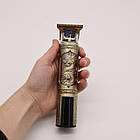 Професійний триммер для стрижки волосся + 3 насадки, CB-915 / Чоловічий триммер для бороди / Акумуляторна машинка для стрижки, фото 8