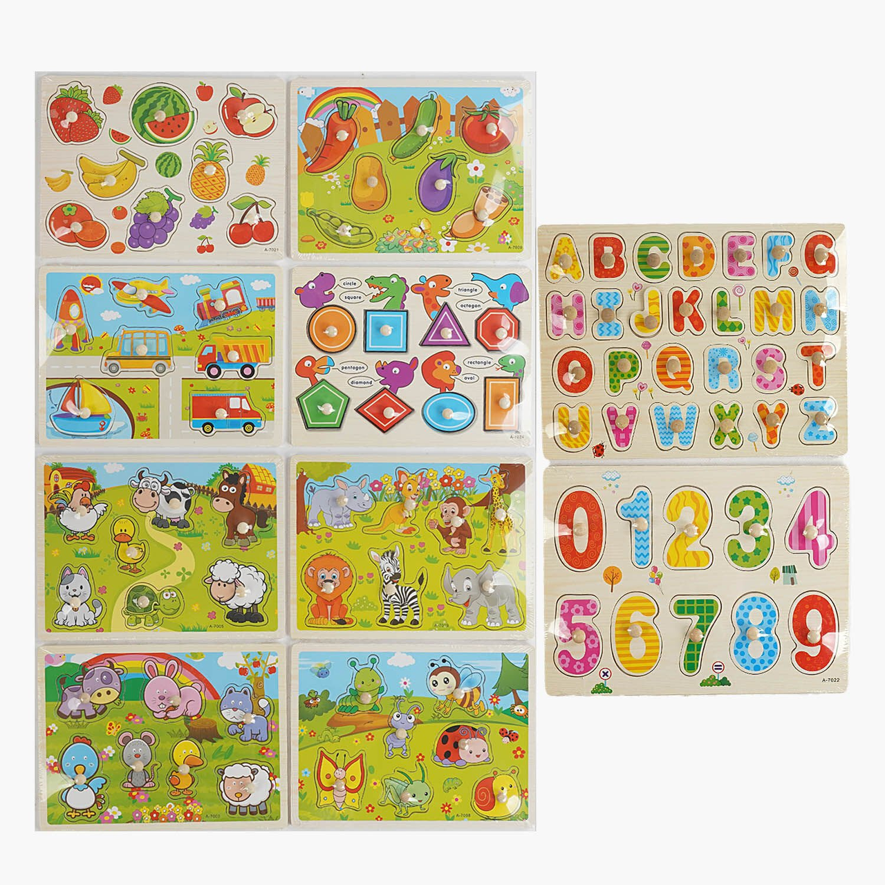 Вкладиші C 67040 дерев’яні, ручка-тримач, у плівці, ВИДАЄТЬСЯ ТІЛЬКИ МІКС ВИДІВ, фото 1