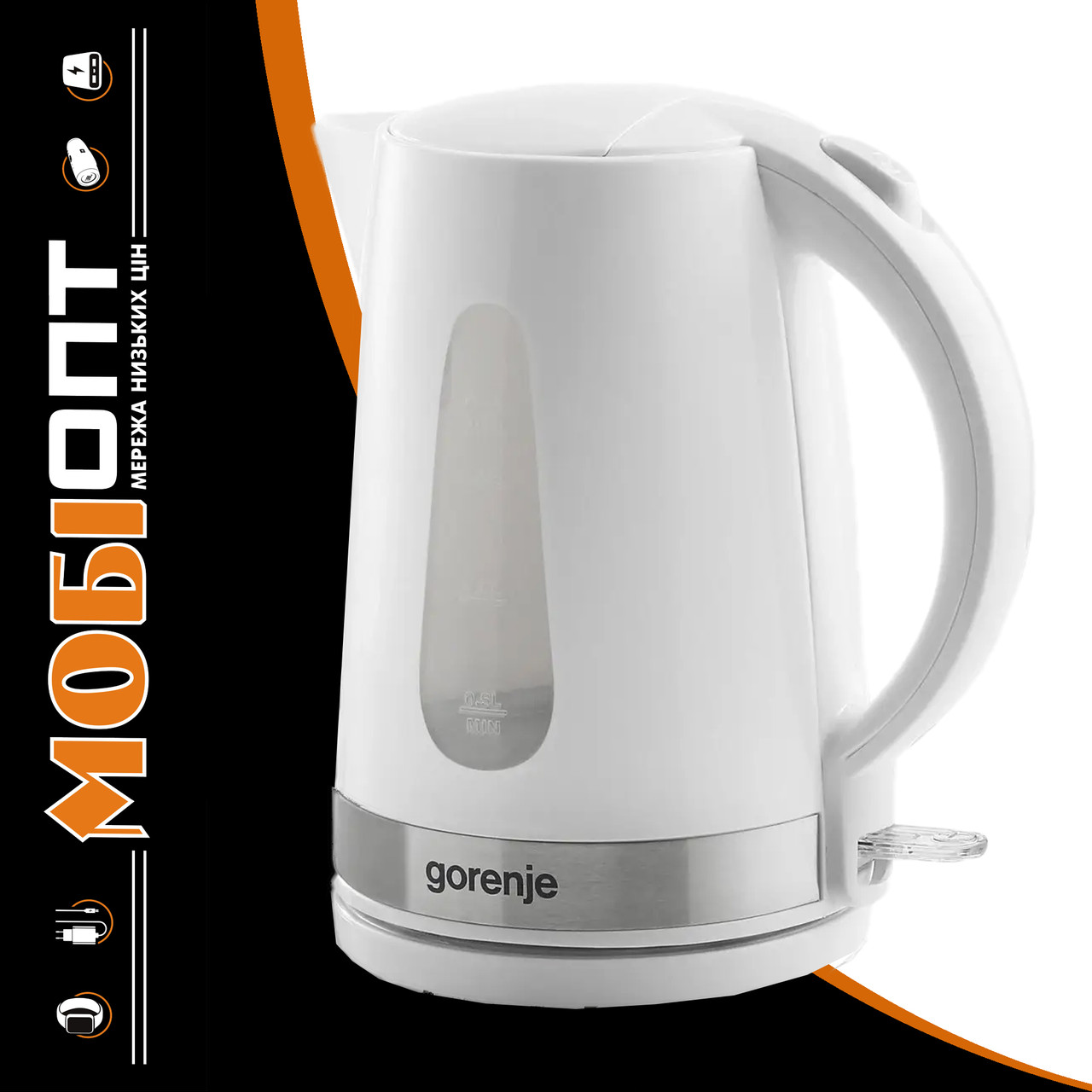 Електрочайник Gorenje K17WE White UA