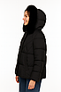 Куртка жіноча стьобана демісезонна чорна батал (6777), фото 2